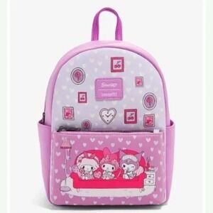 Loungefly My Melody & Kuromi Slumber Party Mini Backpack